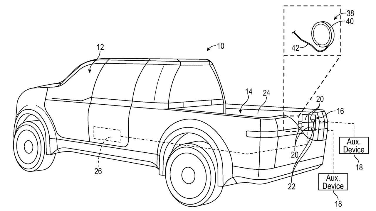 parts of a pickup truck diagram