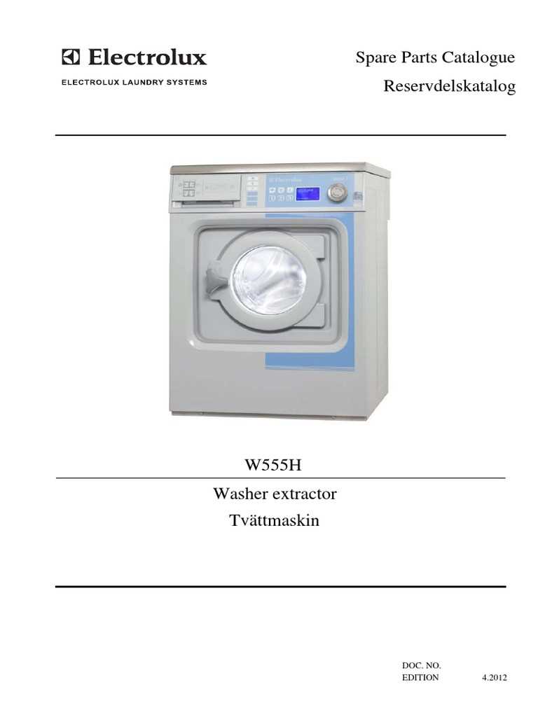 electrolux washer parts diagram