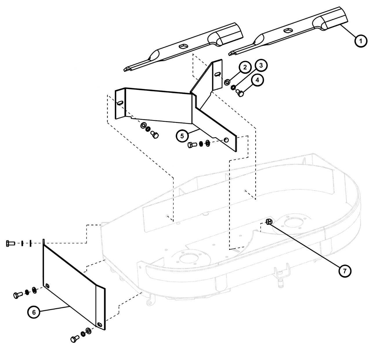 encore mower parts diagram