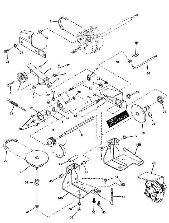 encore mower parts diagram