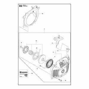 husqvarna 450 parts diagram