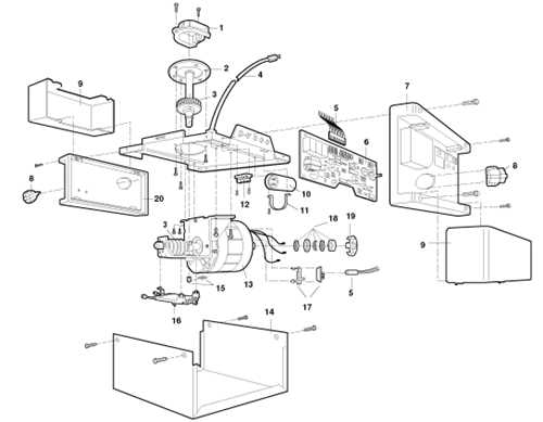 craftsman garage door opener parts diagram