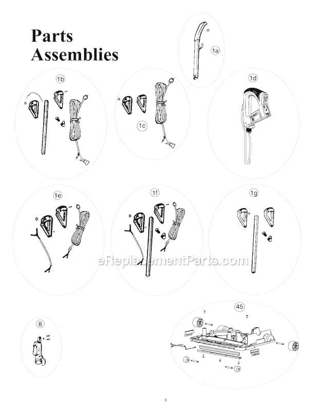 oreck xl parts diagram
