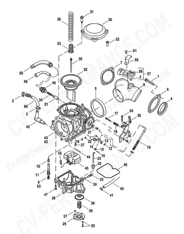 mikuni carburetor parts diagram