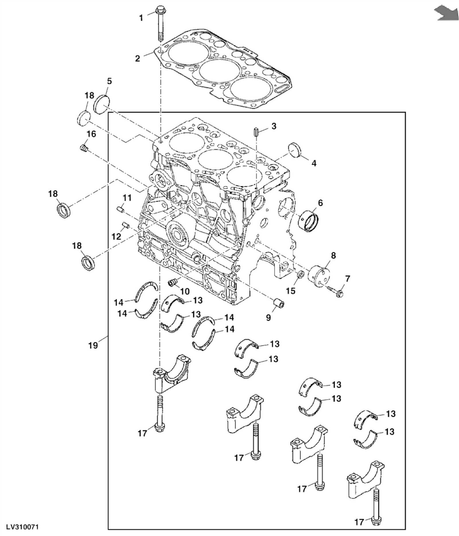 john deere 2025r parts diagram