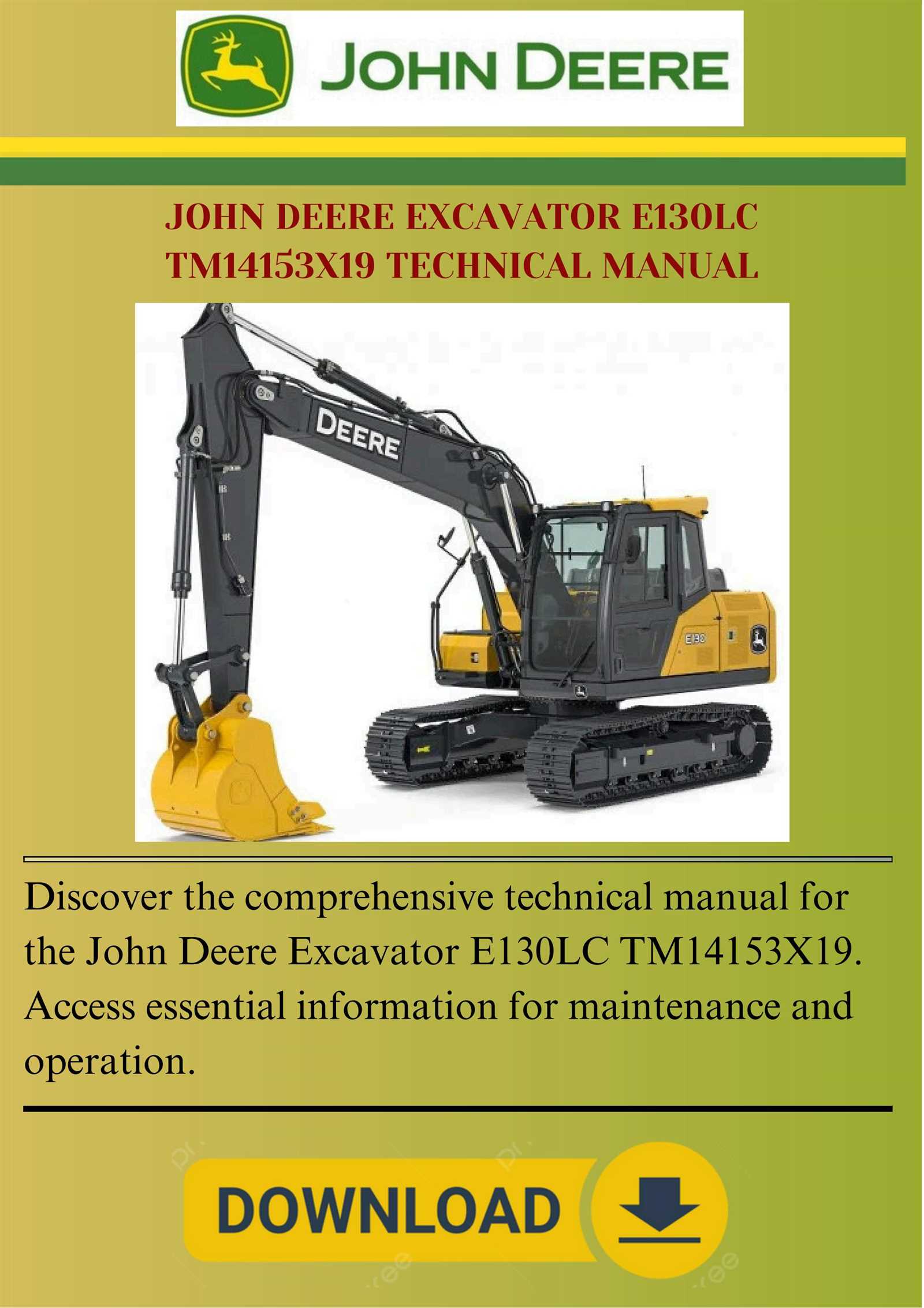 john deere e130 parts diagram