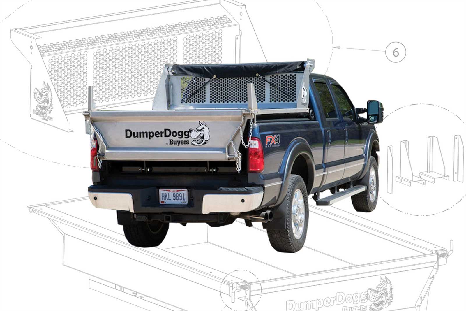 parts of a pickup truck diagram