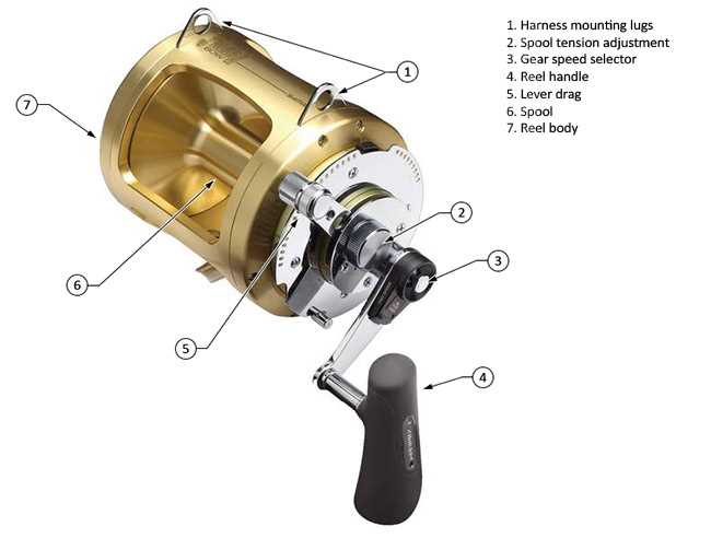 shimano reel diagrams parts lists