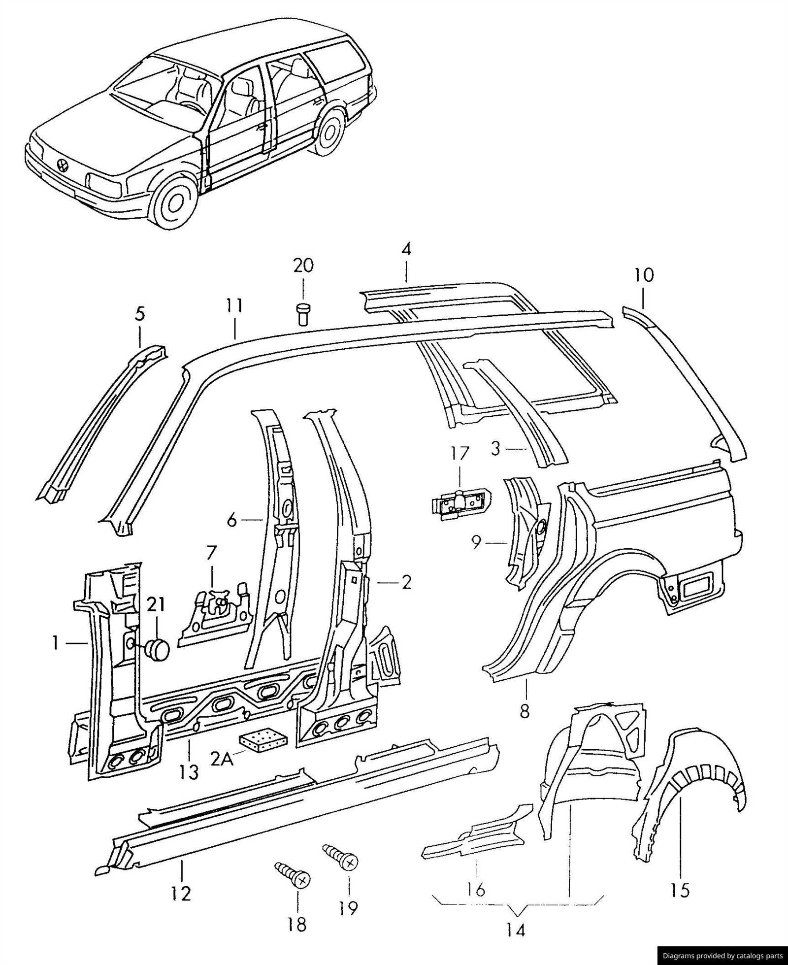 ford explorer body parts diagram