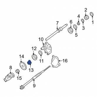 ford steering column parts diagram