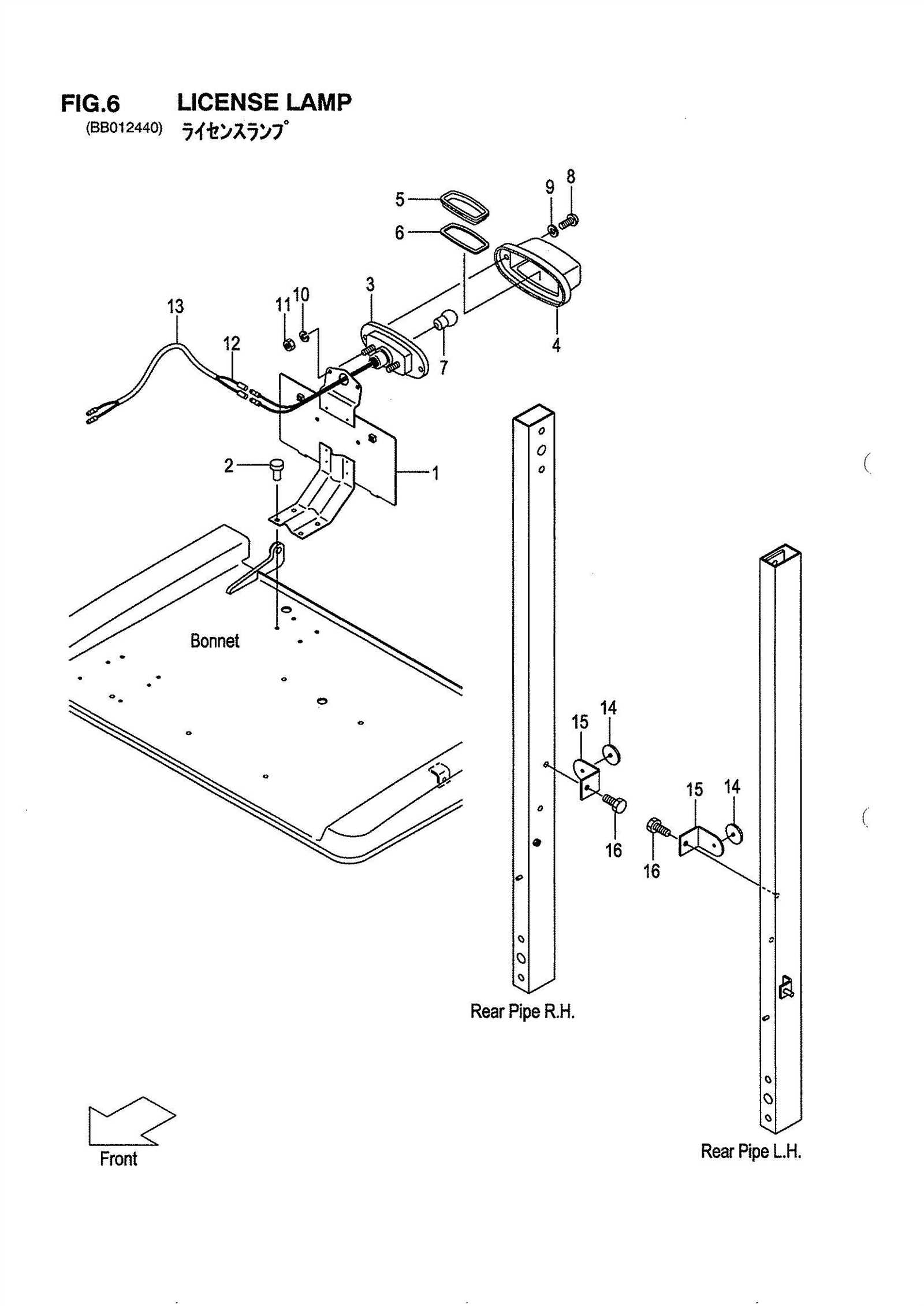 fork truck parts diagram