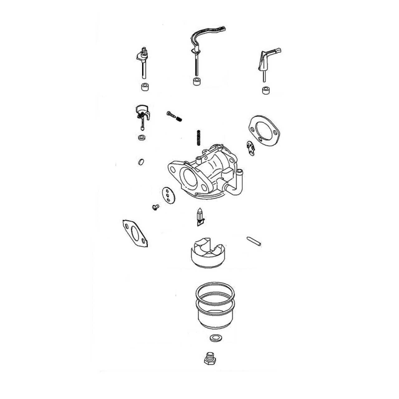 lawn mower carburetor parts diagram