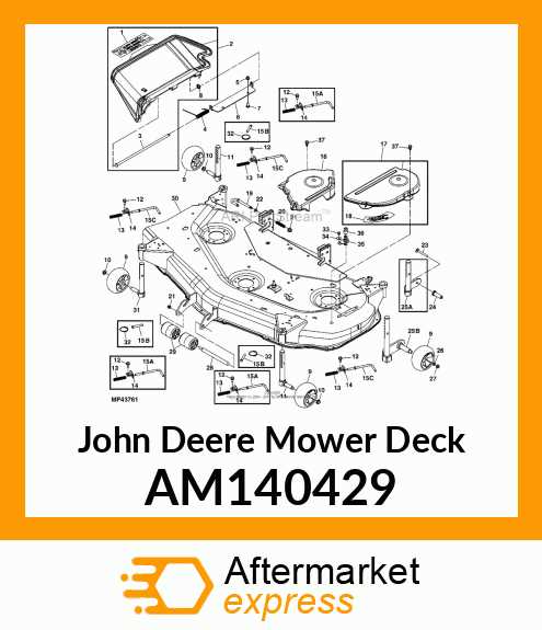 john deere x320 deck parts diagram