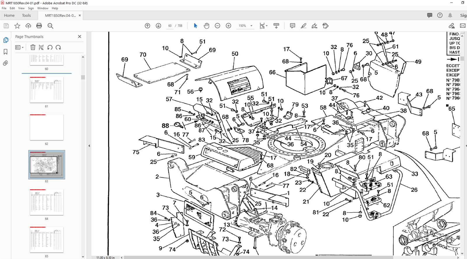 nissan forklift parts diagram