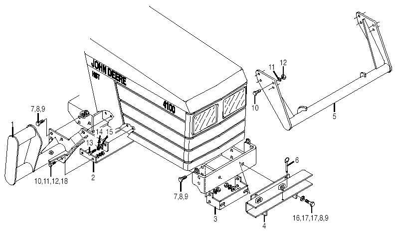 john deere bush hog parts diagram