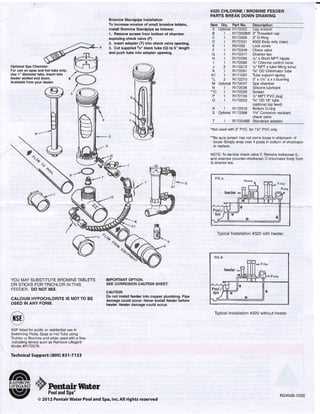 pentair 300 chlorinator parts diagram