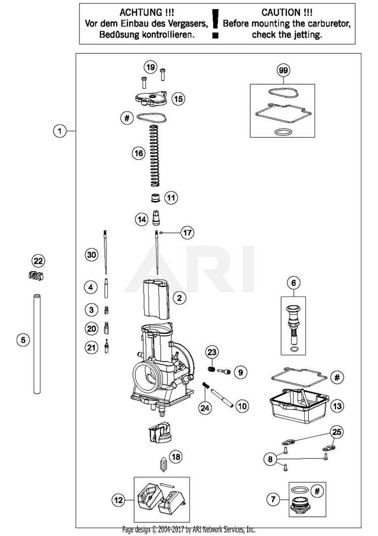 carburetor parts diagram