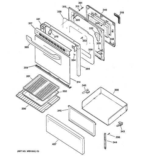 whirlpool oven door parts diagram