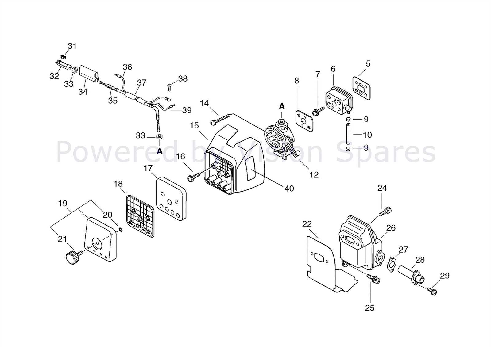 echo weed wacker parts diagram