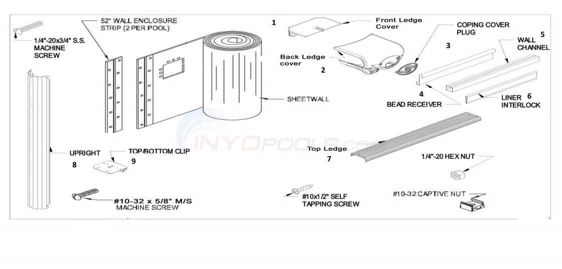 above ground pool parts diagram