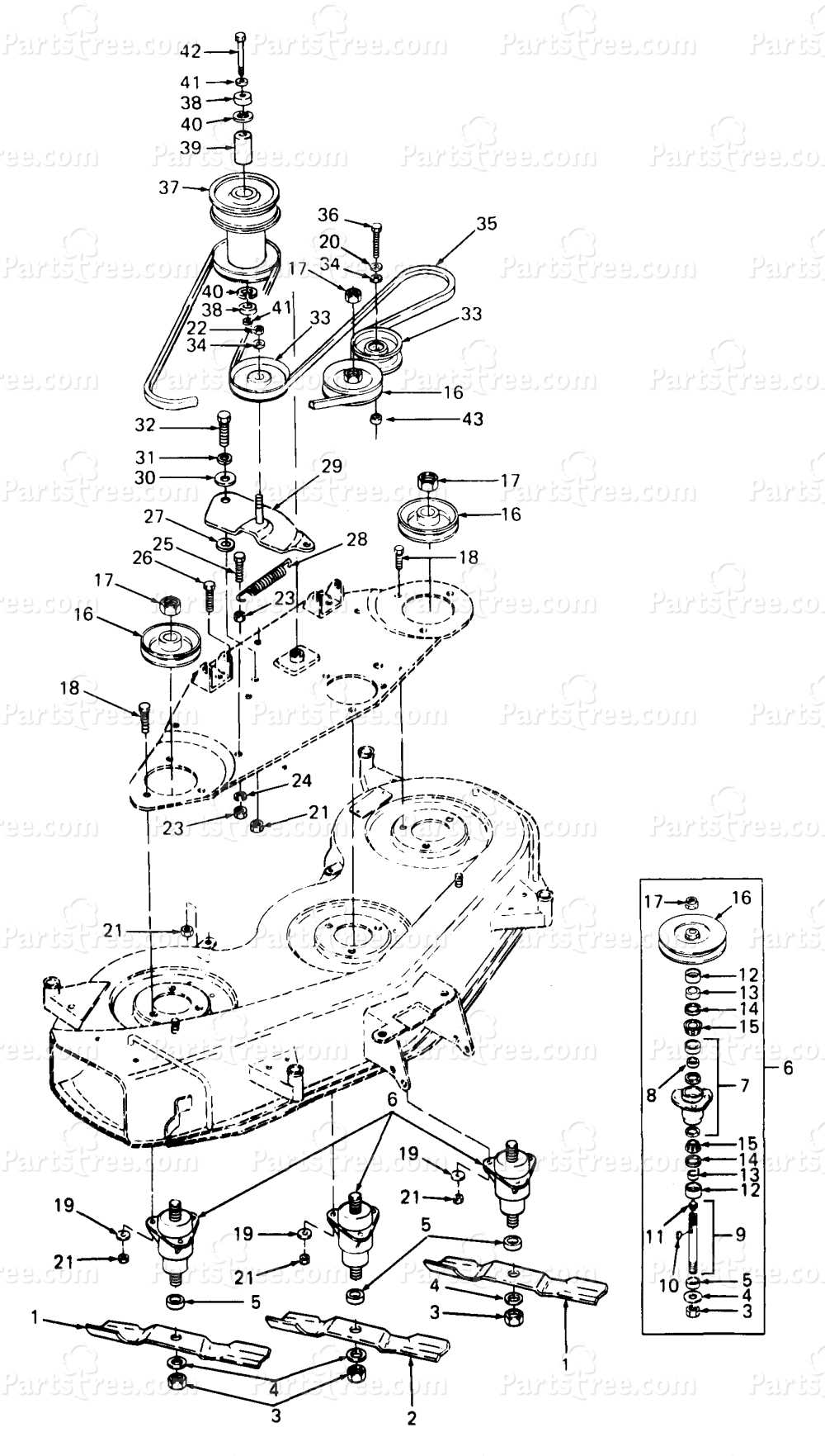 cub cadet st100 parts diagram