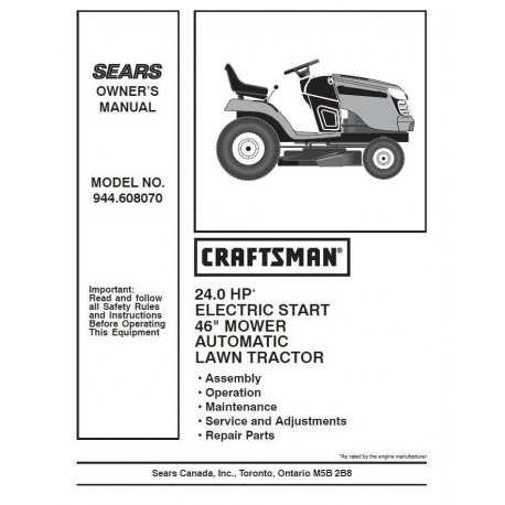 craftsman 46 riding mower parts diagram