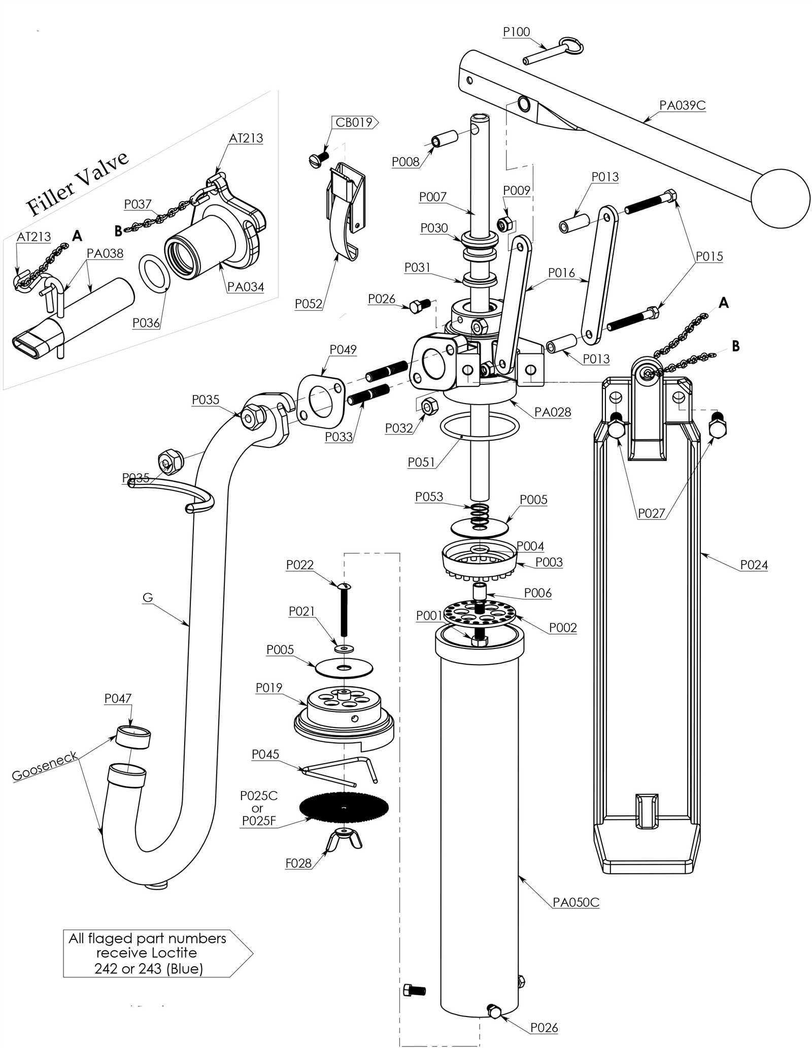 general pump parts diagrams