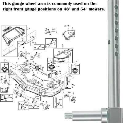 john deere 54 inch mower deck parts diagram