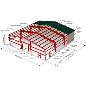 metal building parts diagram