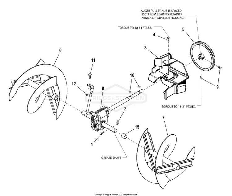 murray snow thrower parts diagram