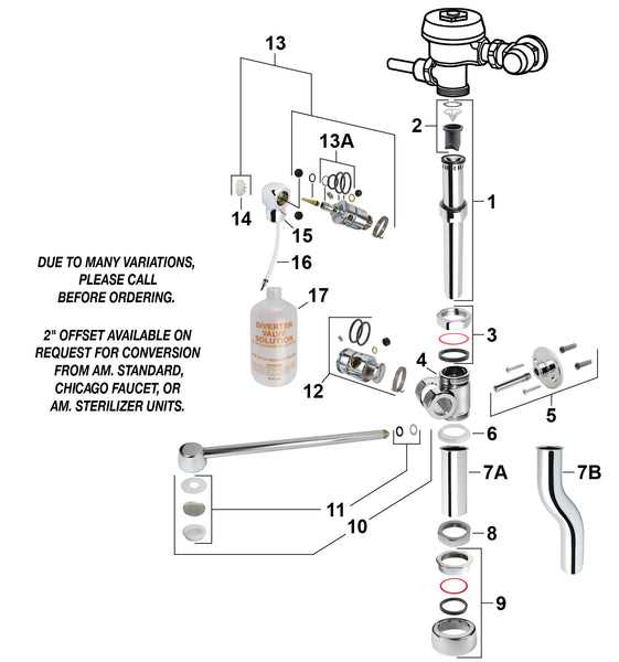 sloan valve parts diagram