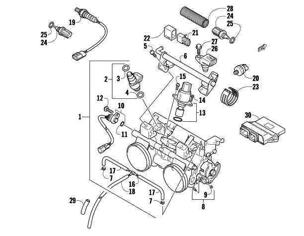 throttle body parts diagram