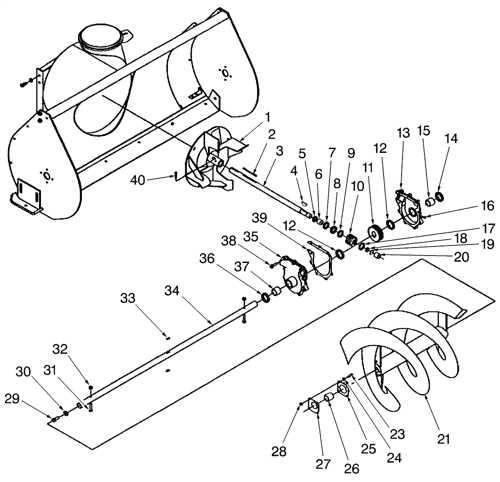 24 inch craftsman snowblower parts diagram