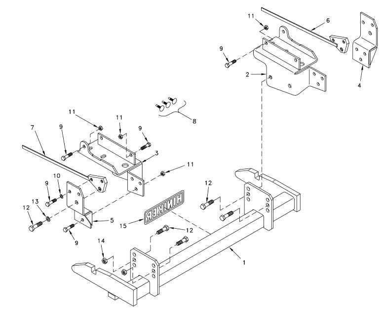 hiniker snow plow parts diagram
