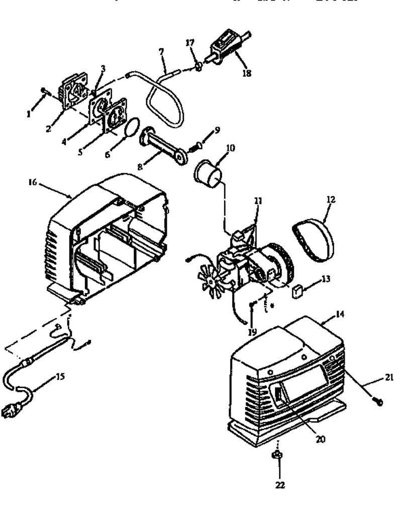 porter cable pancake compressor parts diagram