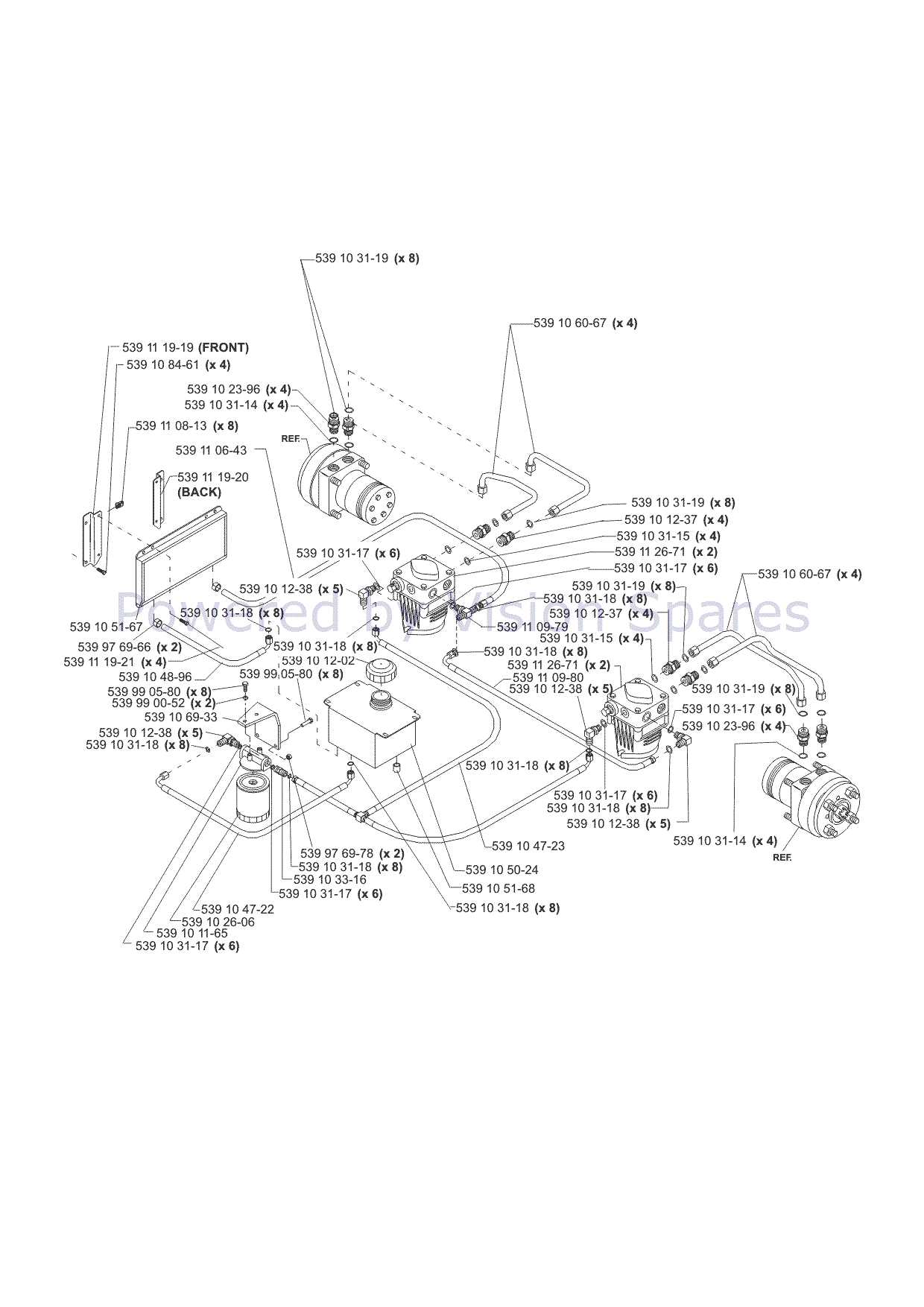 zero turn mower parts diagram