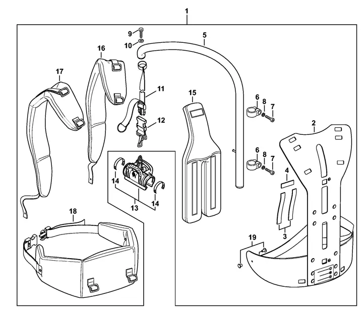 stihl br 450 parts diagram