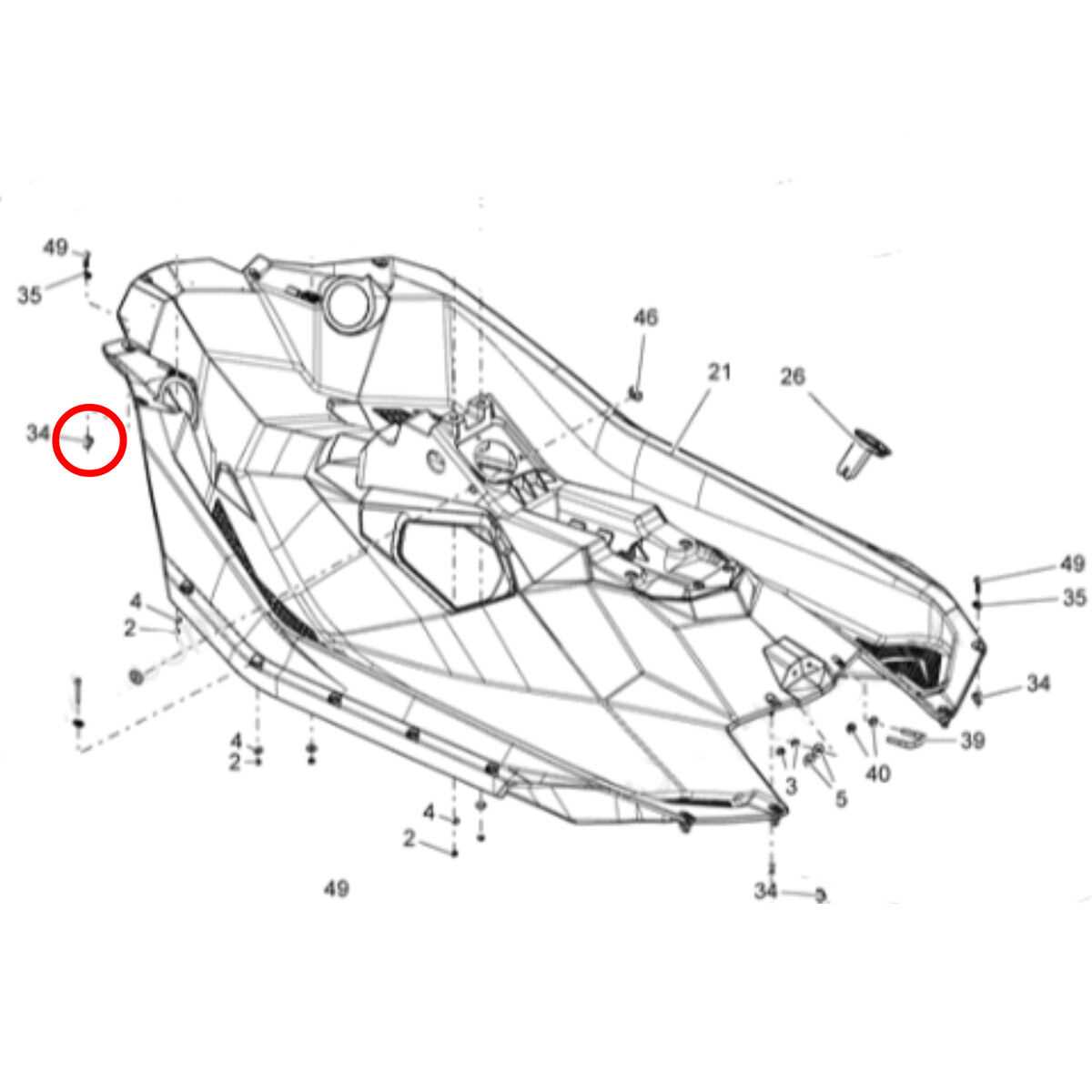 seadoo spark parts diagram