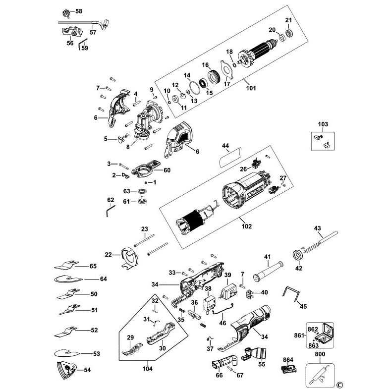 dewalt sawzall parts diagram