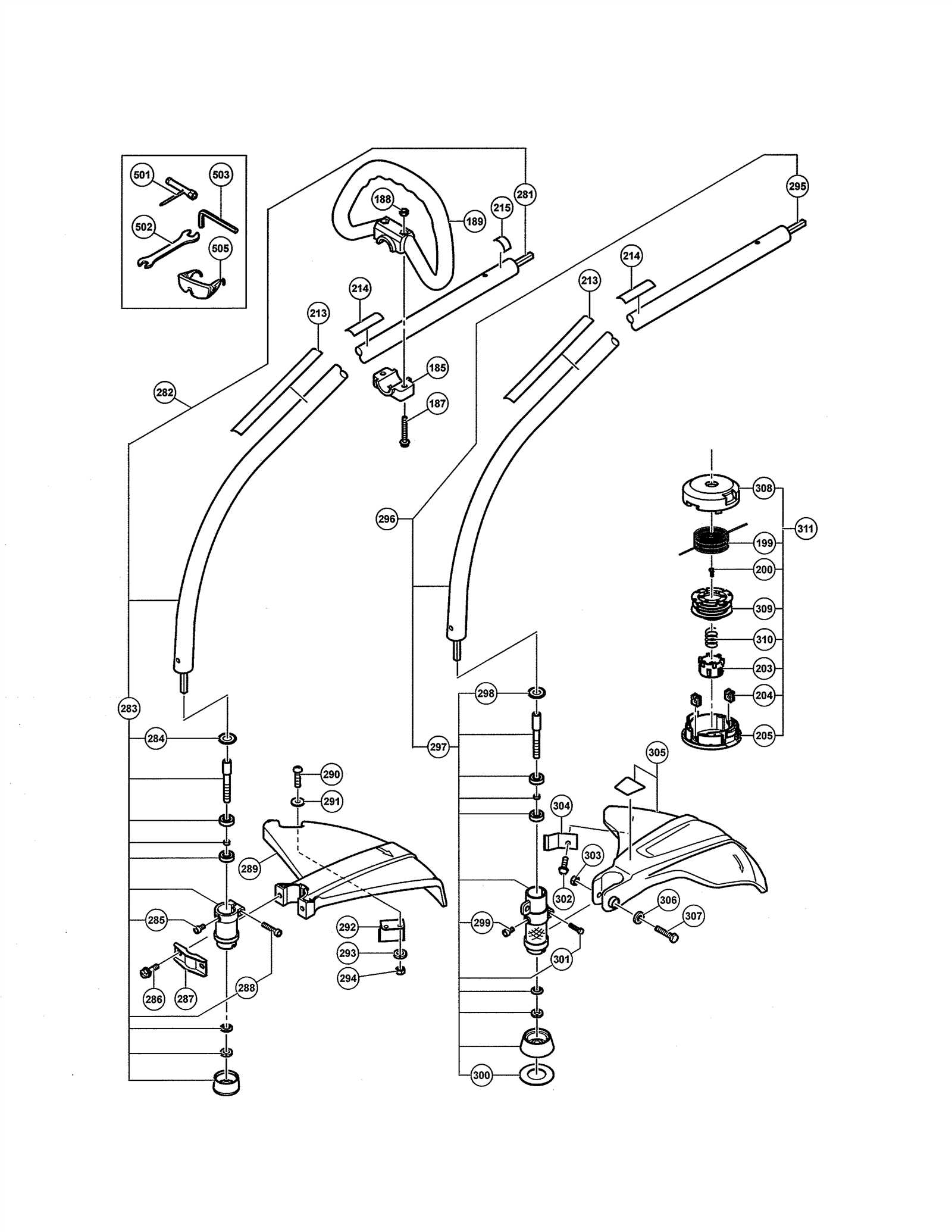 homelite weed eater parts diagram