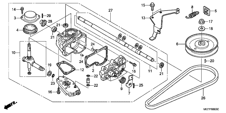 honda hrx217hxa parts diagram