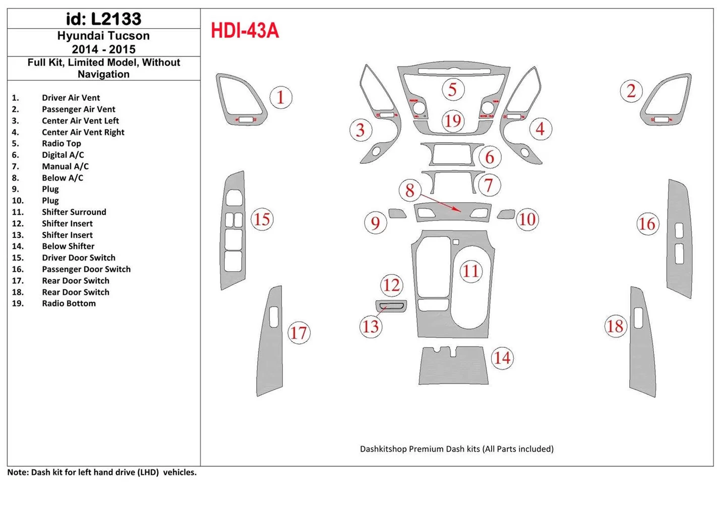 hyundai tucson parts diagram