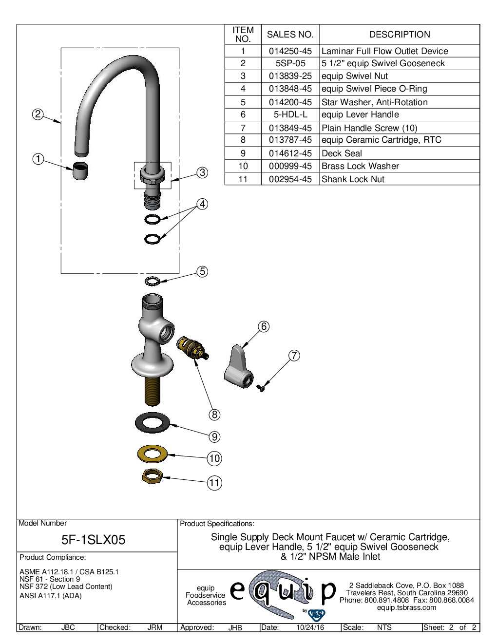 t&s faucet parts diagram