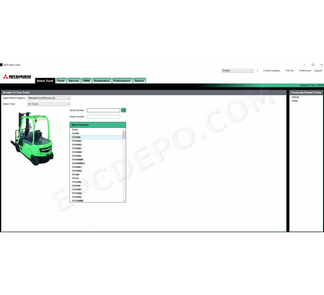 mitsubishi forklift parts diagram