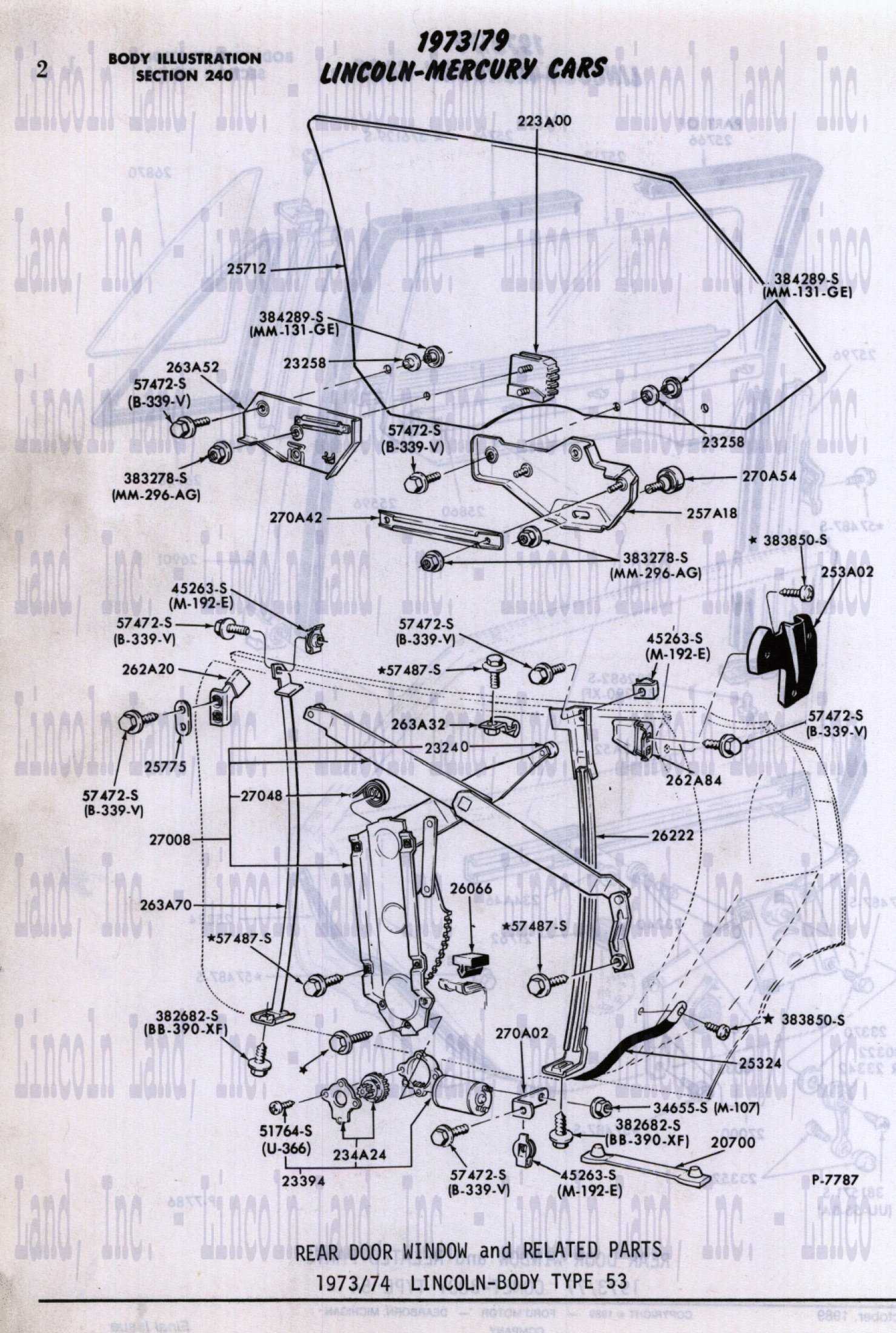 lincoln town car parts diagram