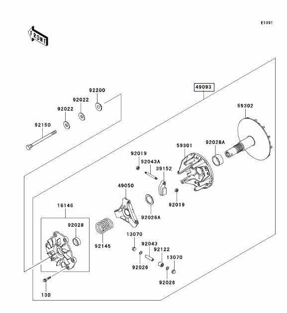 kawasaki mule 3010 parts diagram