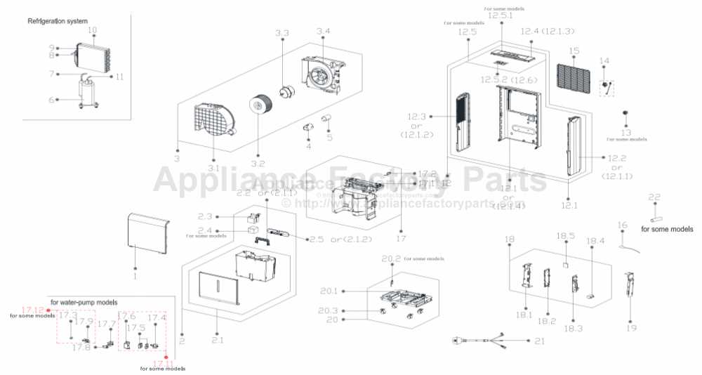 dehumidifier parts diagram