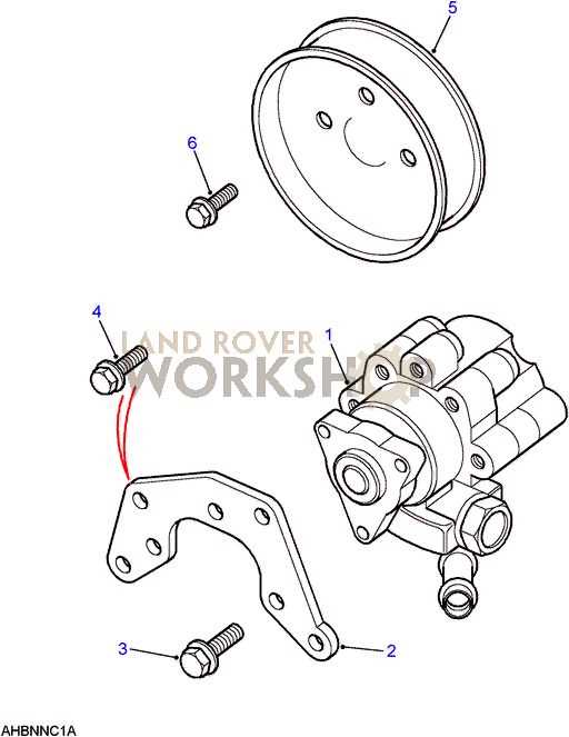 power steering pump parts diagram