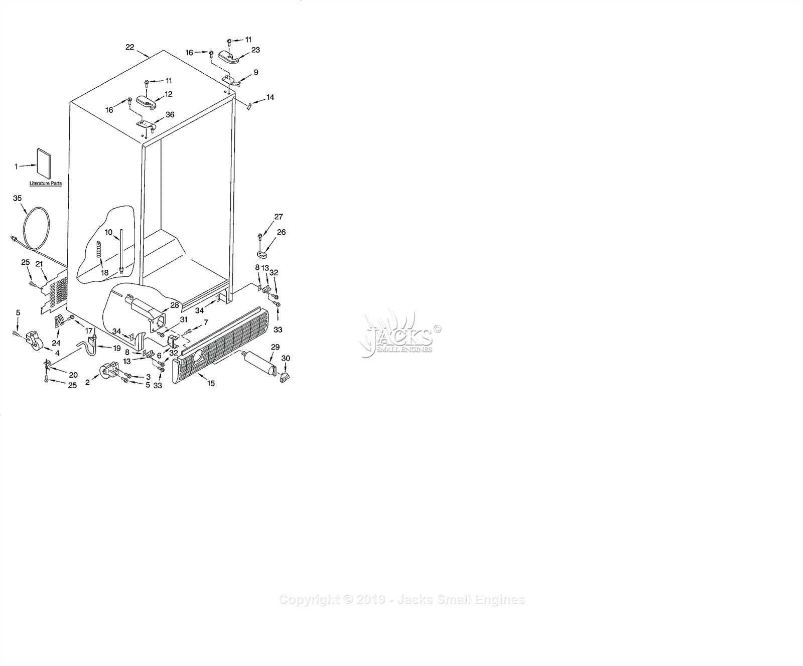 parts diagram for whirlpool refrigerator