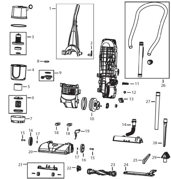 hoover power scrub parts diagram